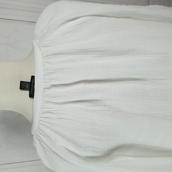 JM Collection Gauze Peasant Top - Picture 7 of 11